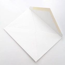 6 Bar Linen Envelopes, White 4 3/4" x 6 1/2" 50 pack