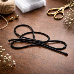 Solid Black Stretch Loops 14" 50 pack