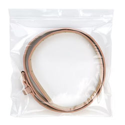 Crystal Clear Zip Bags, 2 mil Round Hang Hole 8" x 8" 100 pack