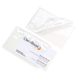 Adhesive-Back Business Card Holders 2 5/16" x 3 1/2" 10 pack