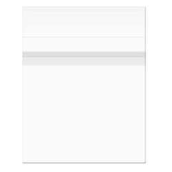 Premium Crystal Clear Protective Closure Bags with Flap 12 7/16" x 12 1/4" 100 pack