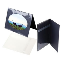 A2 Size Greeting Card Crystal Clear Protective Card Slip Covers - Pre-Creased with Adhesive Bag Size: A2 4 1/4" x 5 9/16" 100 Bags