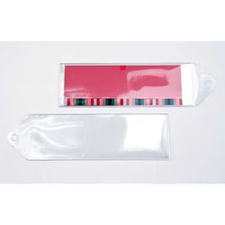 Durable Vinyl Hanging Bookmark Sleeve - Ideal for Shorter Bookmarks under 6" Tall Sleeve Size: 1 13/16" x 5 11/16" 100 Sleeves