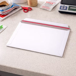Easy Tear Adhesive Rigid Mailer Light Weight 18pt 9" x 7" 10 pack
