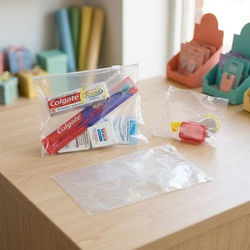 14x10 Extra Large Sliding Zip Top Resealable Bags - Great for Traveling & Airport Security for Toiletries Size: 14" x 10" 100 Bags