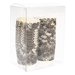 Clear Boxes - Great for Caramels Toffee Party and Wedding Favors Box Size: 4 1/2" x 3" x 5 7/8" 25 Boxes Crystal Clear Boxes