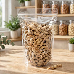XXL Clear Gusset Pouch Bags Holds 2 lbs. - Great for Pet Food & Bulk Food Storage Size: 9" x 4 3/4" x 13 1/2" 100 Bags Pouches
