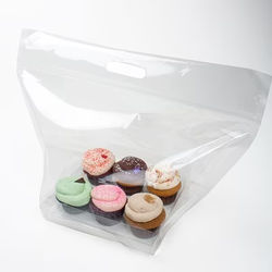 Zip Handle Cupcake Bags for Six 17 15/16" x 9" x 12 1/8" 100 pack
