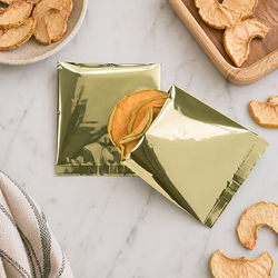 Premium Shimmer Gold Metallized Heat Seal Bags 4" x 4" 1/2" bottom seal 100 pack