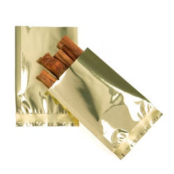 Shimmer Gold Metallized Heat Seal Bags 2" x 3" 100 pack