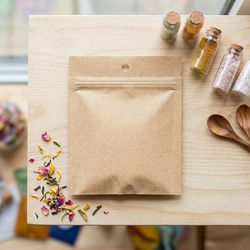 Small Kraft Heat Seal Bags Solid Matte Kraft with No Windows food safe Food Safe 4.8 mil thick Bag Size: 3" x 4" 100 Bags
