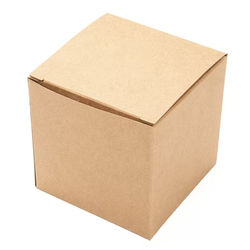 Kraft Pop & Lock Box 3" x 3" x 3" 25 pack