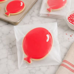 Frosted Flap Seal Bags 100 Pack 4 1/2" x 4 1/2"