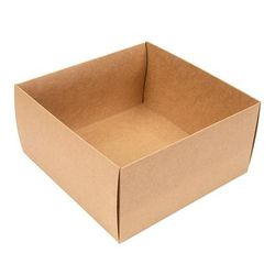 Kraft Paper Box Bottoms 25 Pack 6" x 3" x 6"