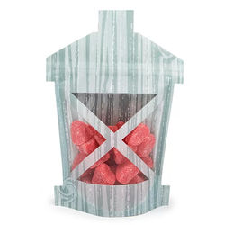 Lantern Shaped Pouch 6" x 3" x 9" 100 pack