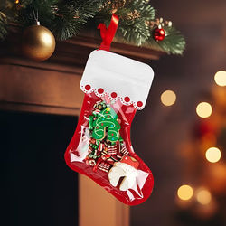 Stocking Shaped Pouch 10" x 16" 25 pack