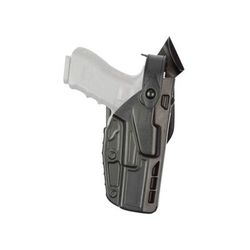 Safariland 7360RDS 7TS ALS/SLS Mid-Ride Level III Retention Duty Holsters Glock 19 MOS Left Hand SafariSeven Plain Black 7360RDS-28325-412