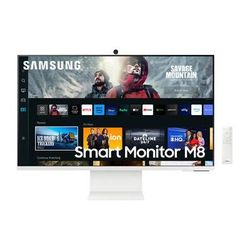 Samsung M80C 27" 4K HDR Smart Monitor with Webcam (Warm White) LS27CM801UNXZA