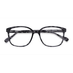 Unisex s square Gray Tortoise Acetate Prescription eyeglasses - Eyebuydirect s Joanne