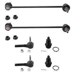 2010 Dodge Avenger 6-Piece Kit Front, Driver and Passenger Side Suspension, includes Ball Joint, Sway Bar Link, and Tie Rod End
