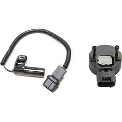 2000 Jeep Wrangler Crankshaft Position Sensor, 3-Prong Blade Male Terminal, 1 Female Connector, includes Camshaft Position Sensor