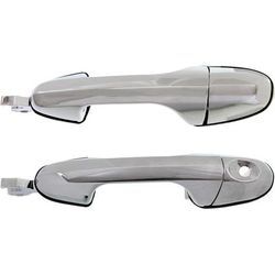 2004 Chrysler Pacifica Front, Driver and Passenger Side Exterior Door Handles, Chrome, Front or Rear Passenger Side - without Key Hole, Sport Utility