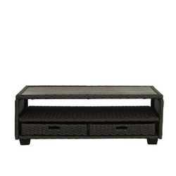 Tahiti Wicker Storage Cocktail Table - Progressive Furniture I743-CT