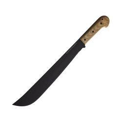 Ontario Knife Bushcraft Machete w/ Nylon Sheath 22in Overall 16in Black Powder Coated Blade Natural Canvas Micarta Handle Nylon Sheath 8695SEC