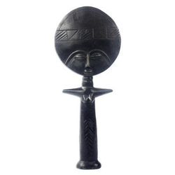 'Comforter' - Fertility Doll Wood Sculpture from Africa