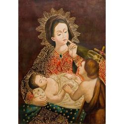 Our Lady of Silence,'Our Lady of Silence Painting Religious Christian Art'