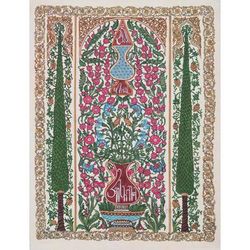 The Arabian Dream,'Multicolored Original Kalamkari Painting'