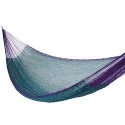 'Royal Pheasant' (single) - Artisan Crafted Striped Mayan Hammock