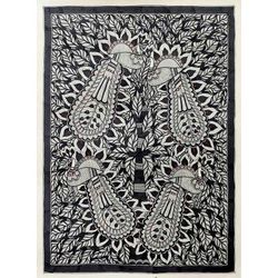 Madhubani painting, 'Love for Nature I'