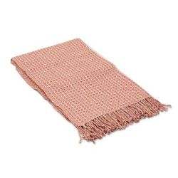 Cozy Combination in Flame,'Warm Alpaca Blend Throw Crafted in Peru'