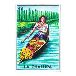 'Mexican Decoupage Wood Magnet with Nature-Themed Decoupage'