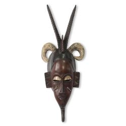 African mask, 'Four Brave Horns'