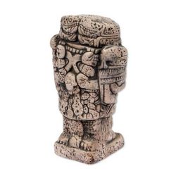 'Serpent Skirt' (small) - Unique Aztec Archaeology Ceramic Replica Sculpture