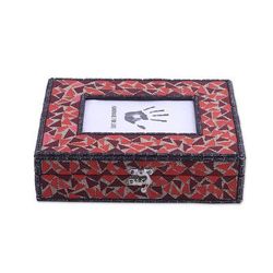 Mosaic Magnificence,'Glass Mosaic Key Cabinet and 4x6 Photo Frame from India'