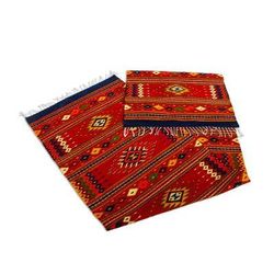 Zapotec Vision,'Long Hand Loomed Wool Runner Rug (2.5x11)'