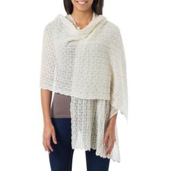 Alpaca blend shawl, 'Muse'