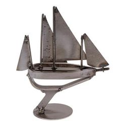 'Eco-Friedly Nautical Upcycled Metal Sculpture from Mexico'