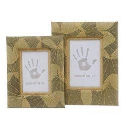Autumn Spirit in Grey,'Hand Made Natural Fiber Photo Frames (4x6 and 3x5)'