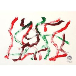 Elephant painting, 'Christmastime'