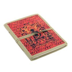 Peaceful Existence,'Buddha Themed Handmade Paper and Cotton Journal'