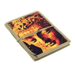 Praying Buddha,'Handmade Paper and Cotton Journal with Buddha Theme'