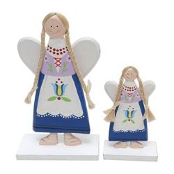 Floral Angels,'Hand Crafted Angel-Themed Christmas Decor (Pair)'