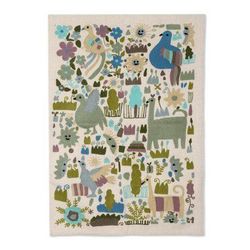 Together Again,'Chain-Stitched Wool and Cotton Wall Hanging'