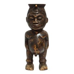 Divine Akiligo,'World Peace Project Wood Sculpture of Ghanaian God Akiligo'