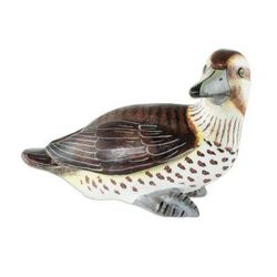 Masked Duck,'Guatemala Handcrafted Ceramic Masked Duck Figurine'