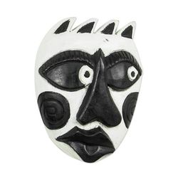 Behind the Mask,'Artisan Crafted Sese Wood Mask from Ghana'